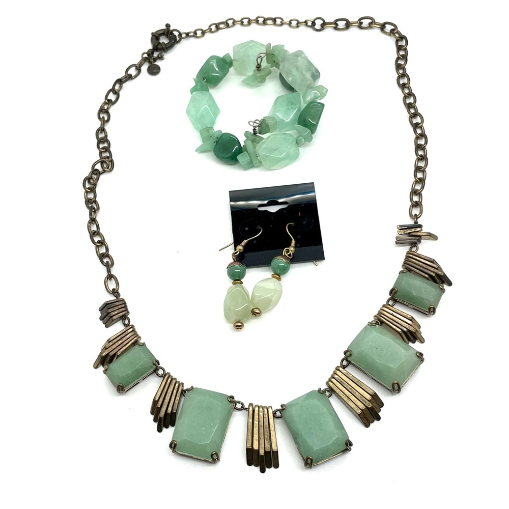 J. Crew Jade Jewelry Set